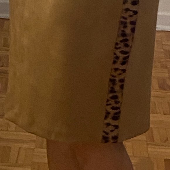 Skirt caramel with animal print (Michael Tyler) - Picture 5 of 6